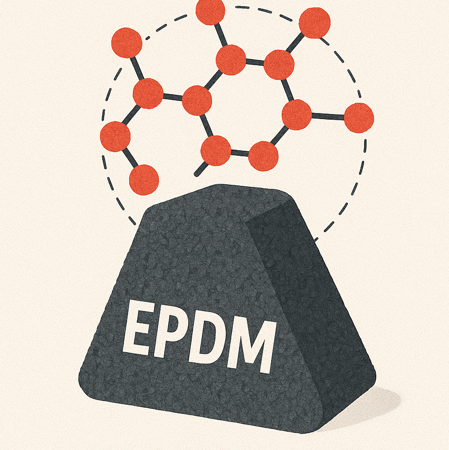 EPDM гранулят крупным планом
