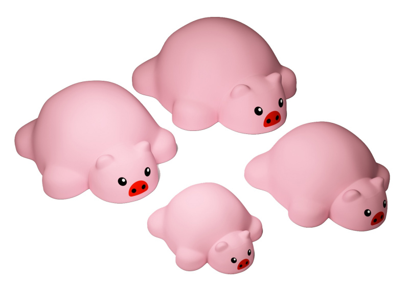 Фигура из резиновой крошки в виде свинки